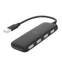 USB (2.0) hub 4-port, DHC-CT110C, czarny, Hewlett-Packard