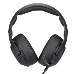 HP DHE-8003, słuchawki z mikrofonem, regulacja głośności, czarna, 7.1 surround (virtual), podświetlona, USB