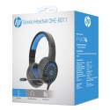 HP DHE-8011, słuchawki z mikrofonem, regulacja głośności, czarna, 2.0, podświetlona, 3.5 mm jack + USB
