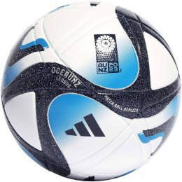 Piłka nożna adidas Oceaunz League biało-niebiesko-czarna HT9015