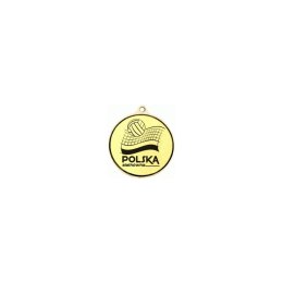 Medal Złoty Biathlon Z Miejscem Na Emblemat 25 Mm Grawerowaniem Laserem- Rmi