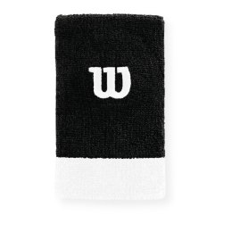 Frotka na rękę Wilson Extra Wide Wristband OSFA 2 szt. czarno-białe WRA733519