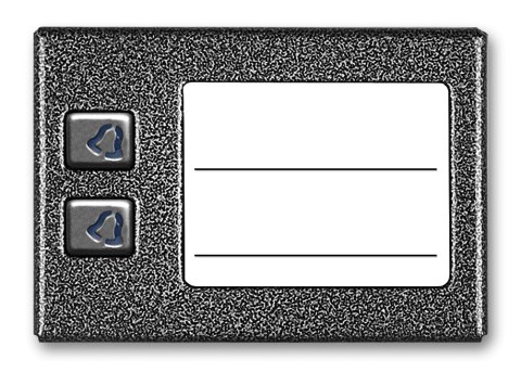 ACO CDN-2NP ST Podświetlany panel listy lokatorów z 2 przyciskami ACO