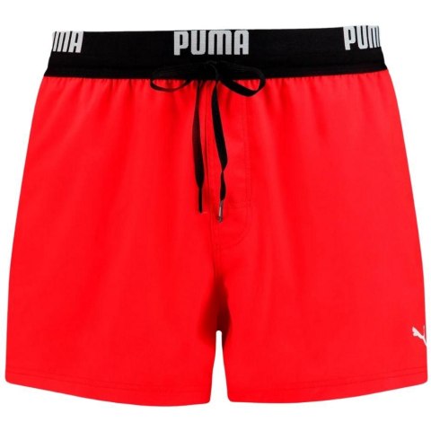 Spodenki kąpielowe męskie Puma Logo Short Lenght czerwone 907659 02