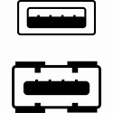 Logo Przedłużacz USB (2.0), USB A M - USB A F, 5m, szary, blistr