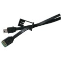 Logo USB kabel (2.0), USB A M - 0.3m, czarny, blistr