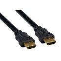 Video Kabel HDMI M - HDMI M, HDMI 1.4 - High Speed with Ethernet, 5m, pozłacane złącza, czarny, Logo blistr