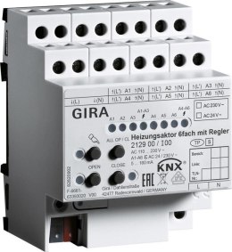 GIRA KNX Aktor grzewczy 6-kanałowy z regulatorem 2139 00 | Gira One GIRA