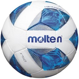 Piłka nożna Molten biało-niebieska F4A1710