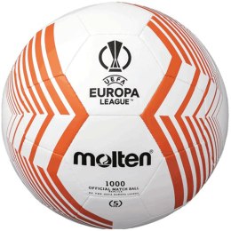 Piłka nożna Molten replika UEFA Europa League pomarańczowo-biała F5U1000-23