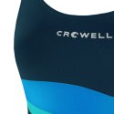 Kostium kąpielowy dla dziewczynki Crowell Swan granatowo-niebiesko-błękitny kol.07