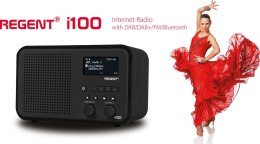 Radio internetowe Ferguson Regent i100 z DAB/DAB+/FM/Bluetooth. Stereo bass reflex.