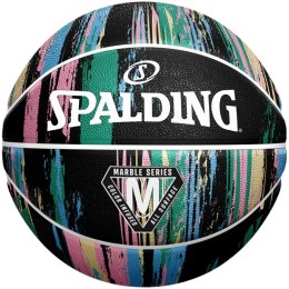 Piłka do koszykówki Spalding Marble czarno-pastelowa 84405Z