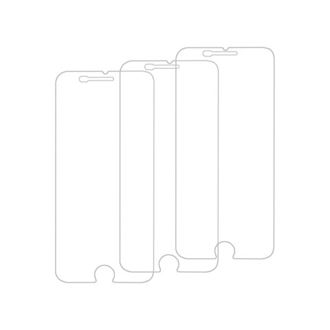 3x Szkło hartowane GC Clarity do telefonu iPhone 6 Plus / 6S Plus / 7 Plus / 8 Plus