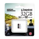 Kingston karta pamięci High-Endurance, 32GB, micro SDHC, SDCE/32GB, UHS-I U1 (Class 10), A1