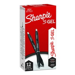 Sharpie, S-Gel, czarne, 12szt, 0.7mm