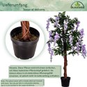 PLANTASIA Sztuczne drzewo, 150 cm, Wisteria fioletowy