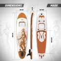 PHYSIONICS Nadmuchiwany paddleboard - Goddess Bastet, 366 cm
