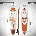 PHYSIONICS Nadmuchiwany paddleboard - bogini Bastet, 305 cm