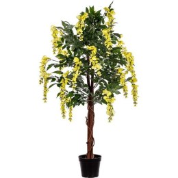 PLANTASIA Sztuczne drzewo 120 cm Wisteria żółta