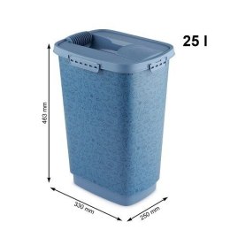 Pojemnik na karmę CODY 25 L, plastik, niebieski