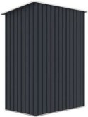 Szafa ogrodowa JOY A, 186 x 143 x 89 cm, ciemnoszara, metal