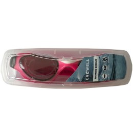 Okulary pływackie dla dzieci Crowell GS23 Splash różowo-czarne