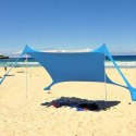 Pawilon turystyczny plażowy przeciwsłoneczny obciążany piaskiem Lycra 2.1x2x1.5 m