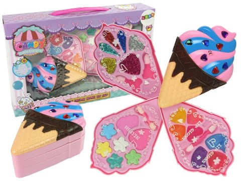 Zestaw Cieni do Powiek Brokat Błyszczyk Kształt Loda Serduszka LEAN Toys Zestaw Cieni do Powiek Brokat Błyszczyk Kształt Loda Serduszka LEAN Toys