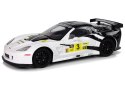 Auto Sportowe Wyścigowe R/C 1:18 Corvette C6.R Biały 2.4 G Światła