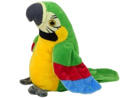 Interaktywna Gadająca Papuga Zielona Powtarzająca Słowa