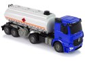 Ciężarówka Cysterna R/C Mercedes Arocs Niebieska 1:26 Woda