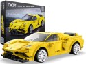 Klocki Konstrukcyjne Auto Sportowe EVO Race Car Żółte R/C 289 Elementów CADA