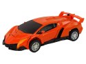 Zestaw 2w1 Auto Robot Transformers Czerwony Pomarańczowy HXSY04