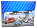 Metalowe Autko Mini Van Straż Pożarna Policja 8cm