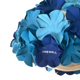 Czepek pływacki Crowell Kwiaty Flower niebieski kol.3
