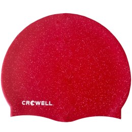 Czepek pływacki silikonowy Crowell Recycling Pearl czerwony kol.9