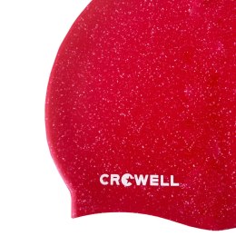 Czepek pływacki silikonowy Crowell Recycling Pearl czerwony kol.9