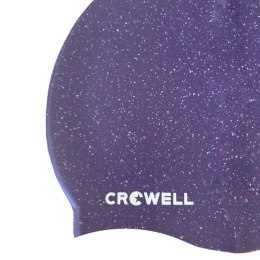 Czepek pływacki silikonowy Crowell Recycling Pearl fioletowy kol.4