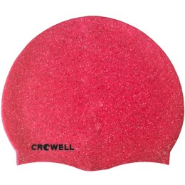 Czepek pływacki silikonowy Crowell Recycling Pearl różowy kol.3