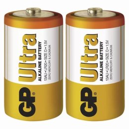 Bateria alkaliczna, ogniwo typ D, 1.5V, GP, blistr, 2-pack, Ultra