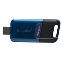 Kingston USB flash disk, USB 3.2, 128GB, DataTraveler 80, niebieski, DT80M/128GB, USB C