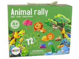Puzzle Dla Dzieci Układanka Dzikie Zwierzęta 72 Elem