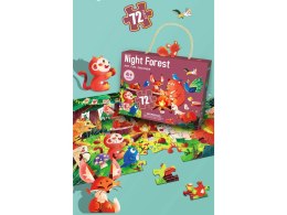 Puzzle Dla Dzieci Układanka Leśne Zwierzątka 72 Elem