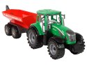 Zielony Traktor z Czerwoną Przyczepką Napęd Frykcyjny