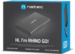 OBUDOWA DYSKU ZEWNĘTRZNA NATEC RHINO GO SATA 2.5cala USB 3.0 Czarna NATEC