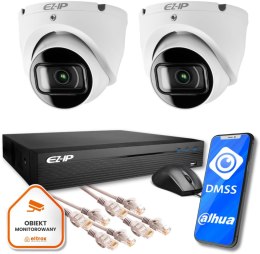 Zestaw monitoringu IP Eco 2T EZ-IP by Dahua 2 kamer FullHD EZI-T120-F2 EZN-104E1-P4 EZ-IP