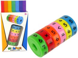 Zabawka Edukacyjna Kolorowy Walec Matematyczny Nauka Liczenia