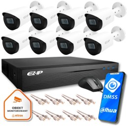 Zestaw monitoringu IP Eco 8B EZ-IP by Dahua 8 kamer FullHD EZI-B120-F2 EZN-108E1-P8 EZ-IP