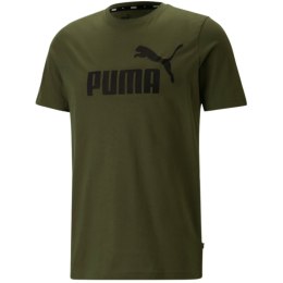 Koszulka męska Puma Essential Logo Tee zielona 586667 31